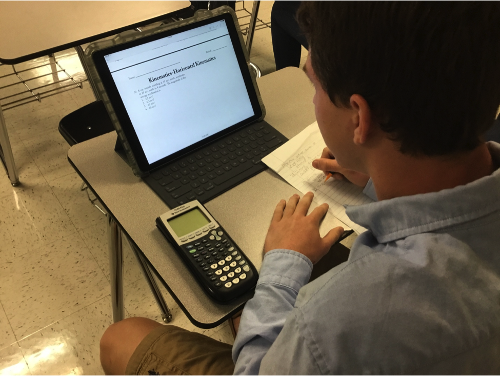 Students start to use iPads in classrooms at AHS.