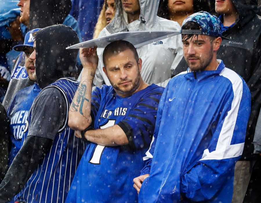 The 2nd half rain soaked fans and players alike in a 30-31 loss against UCF.