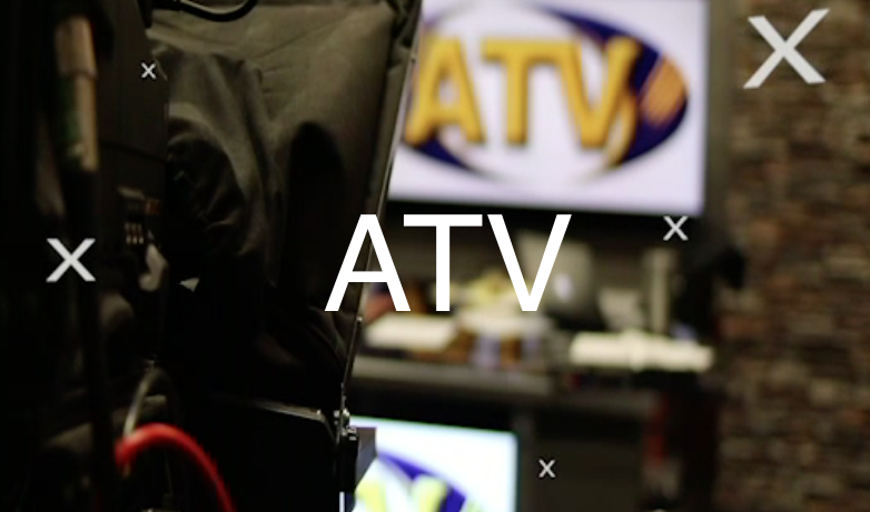 Screenshot from ATV introduction, showing behind the scenes camera shot.