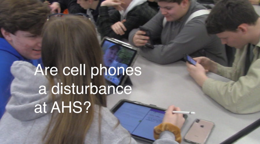 Are cell phones a disturbance at AHS? 