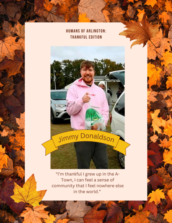 Humans of Arlington: Thankful Edition - Jimmy Donaldson