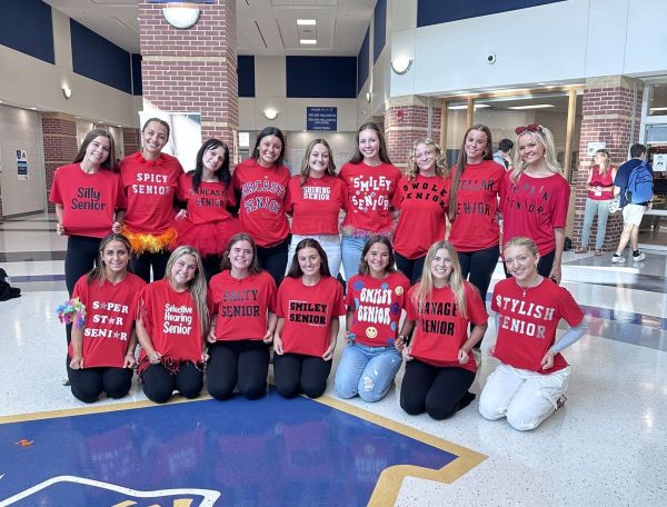 Seniors on “Inside Out” day. 